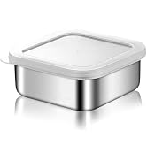 Travel Soap Container, Vonpri Stainless Steel Soap Dish with Lid - Waterproof Draining Case for B...