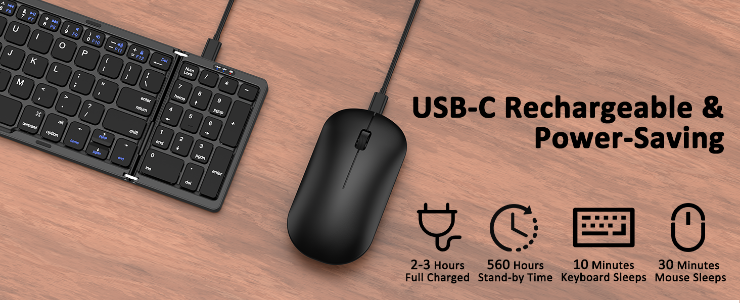 foldable keyboard and mouse