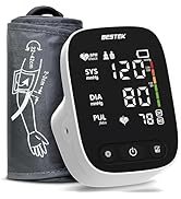 BESTEK Blood Pressure Monitor, Automatic Arm Blood Pressure Monitors for Home Use, Digital Large ...