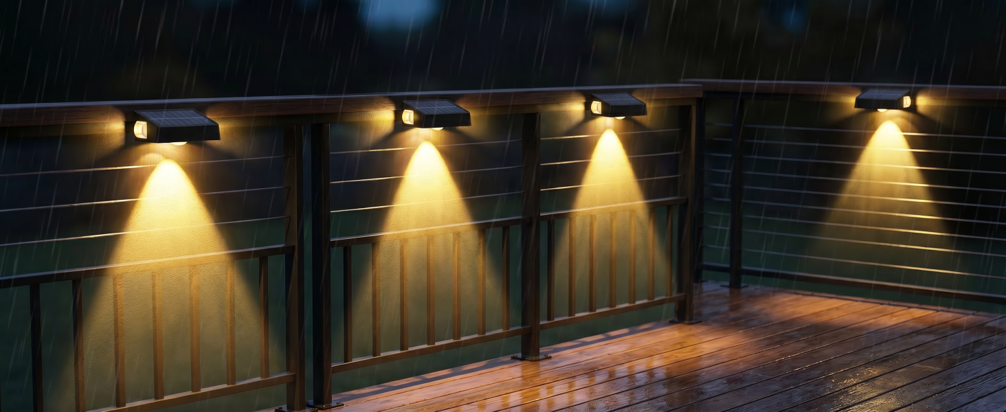 Solar Fence Lights Outdoor