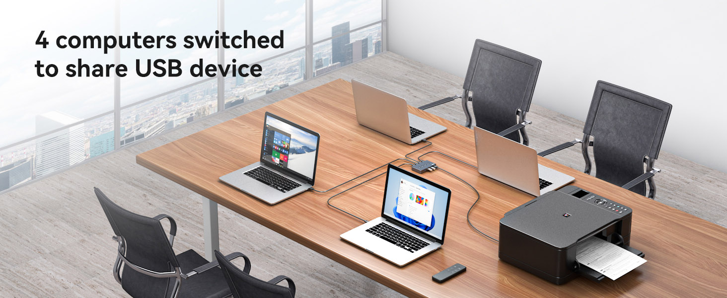 USB Switcher usb switch 4×4 usb switcher with remote