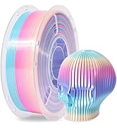 RAMBERY Rainbow Silk PLA 3D Printer Filament Shiny Fast Color Change PLA Filament Neatly Wound 3D...
