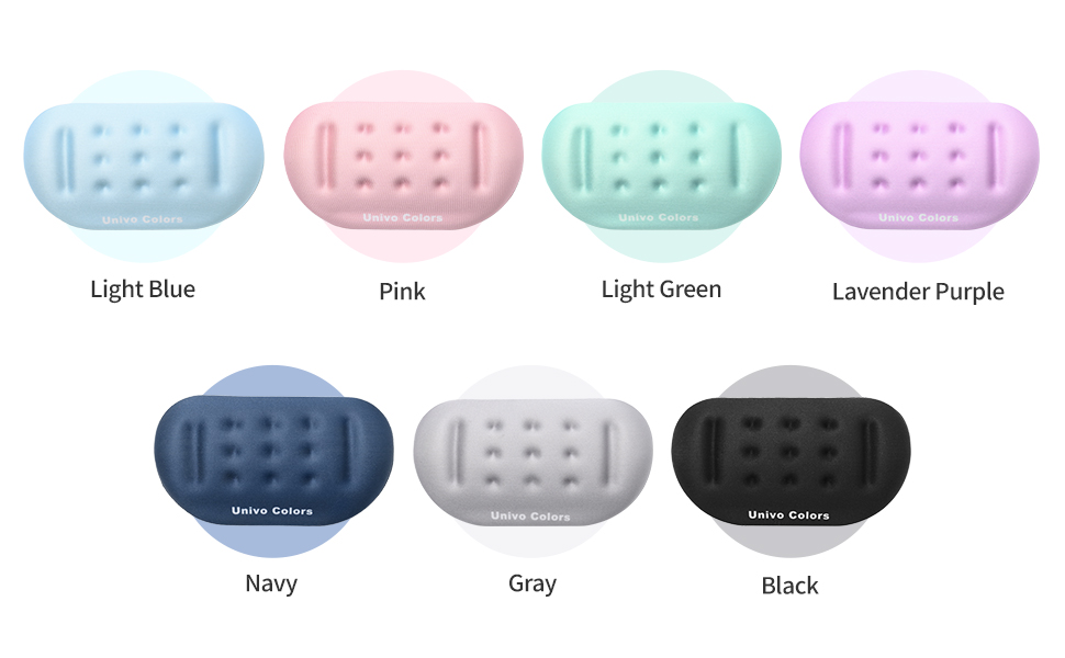 Univo Colors Superfine Fiber Soft Memory Foam Ergonomic Wrist Rest for Mouse