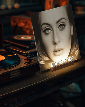 Now Playing Vinyl Record Stand