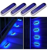 YiLaie Solar Driveway Lights Deck Lights Solar Powered, Solar Deck Lights Outdoor Waterproof LED,...