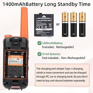 1400mAh Large Battery