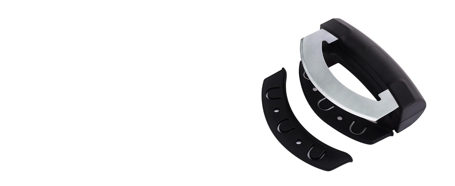 KITCHENDAO Come Apart Mezzaluna Salad Chopper Knife Tool