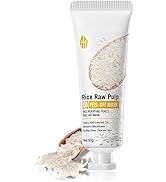 Easilydays Rice Raw Pulp Peel-Off Facial Mask, Moisturizing, Clean &amp; Control Oil, Gently Remove B...