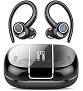 Wireless Earbuds Bluetooth 5.3 Headphones Sports, 48H Earphone with ENC Mic, Stereo Deep Bass Blu...