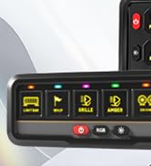 Bzgnl 6 Gang Switch Panel Universal Circuit Control Relay System Automatic Dimmable LED Switch Po...