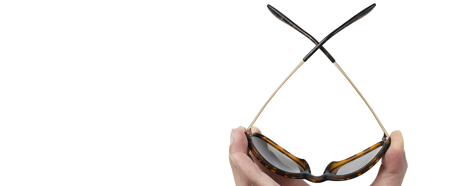 CHBP Sunglasses Womens Men Polarized UV Protection Trendy Vintage Retro Round Mirrored Lens