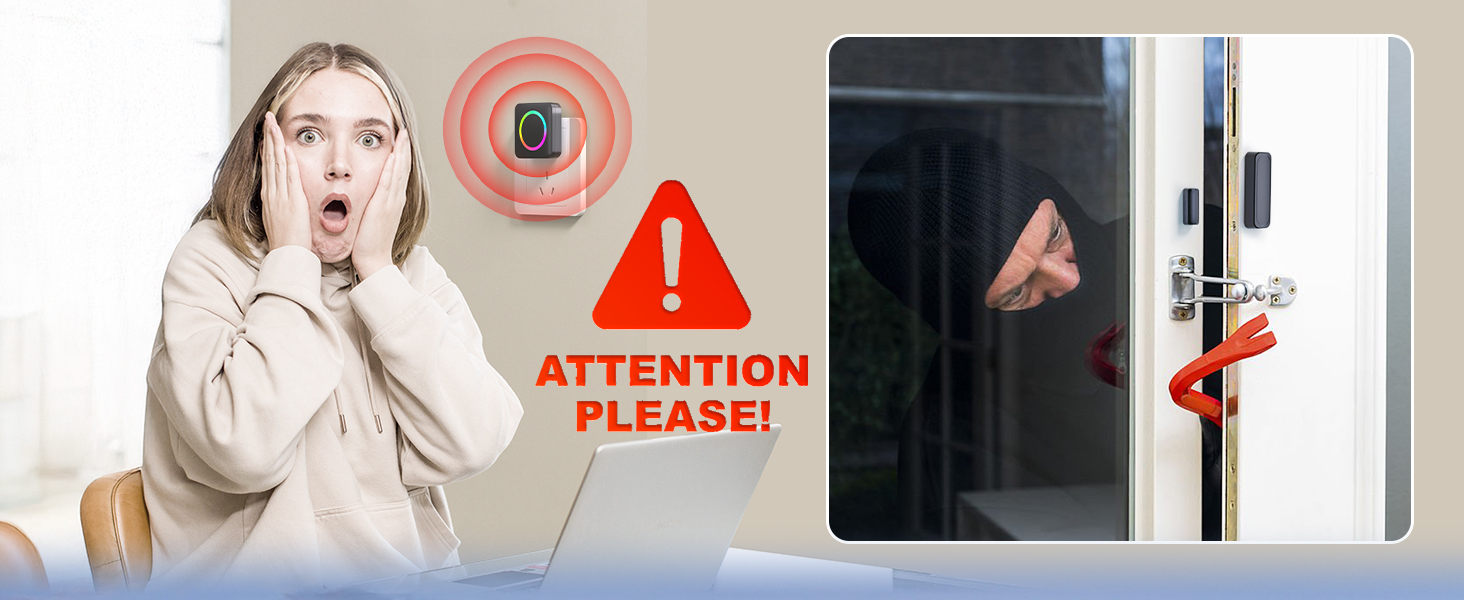 wireless door chime for live alone girls