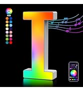 Light Up Letters USB Powered, LED Letter Lights Color Changing Alphabet Sign Gifts for Girls Wome...