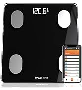 Konquest Premium Smart Digital Bathroom Scale, Wireless Bluetooth, BMI, Body Weight, Body Fat, Bo...