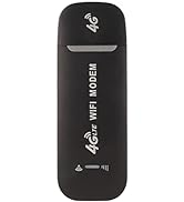 4G LTE Modem Router, 3G 4G 150Mbps Mobile Hotspot, B1 B3 B5 Unlocked Pocket Device, for Home or T...