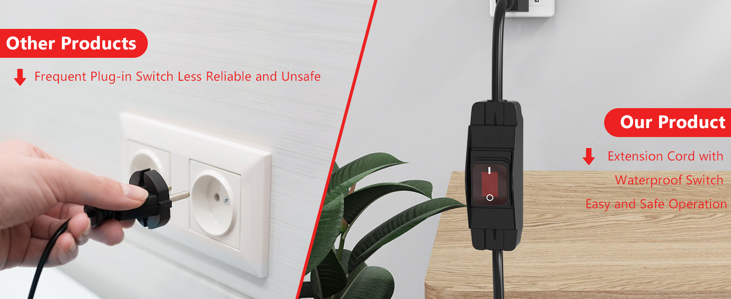 Extension Cord with Switch