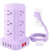 Extension Cord with Multiple Outlets, SMALLRT Power Strip Tower, Outlet Extender with 12 AC Outle...