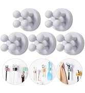 ZEZHOU Tooth Brush Holders for Bathroom - 5Pcs Silicone Toothbrush Razor Holder for Shower Wall M...