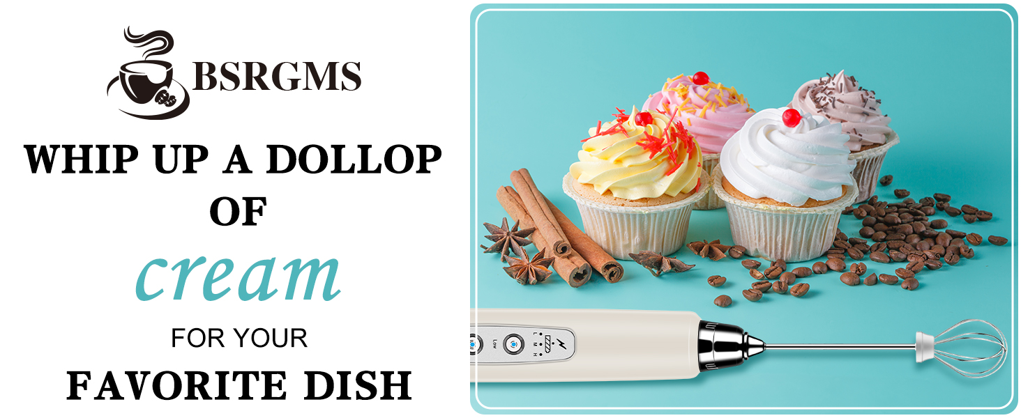 Milk Frother Handheld for Coffee