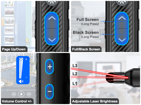 presentation clicker wireless presenter remote clicker