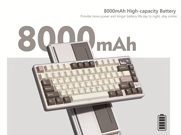 Womier 75% Keyboard Wireless, Creamy Mechanical Keyboard Gaming