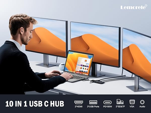 10 in 1 usb c hub