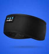 MUSICOZY Sleep Headphones Bluetooth 5.4 Headband, Sports Wireless Earphones Sweat Resistant Earbu...
