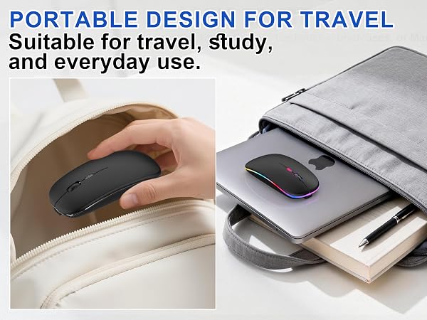 mini wireless mouse small wireless mouse travel mouse wireless light up mouse mouse for macbook air