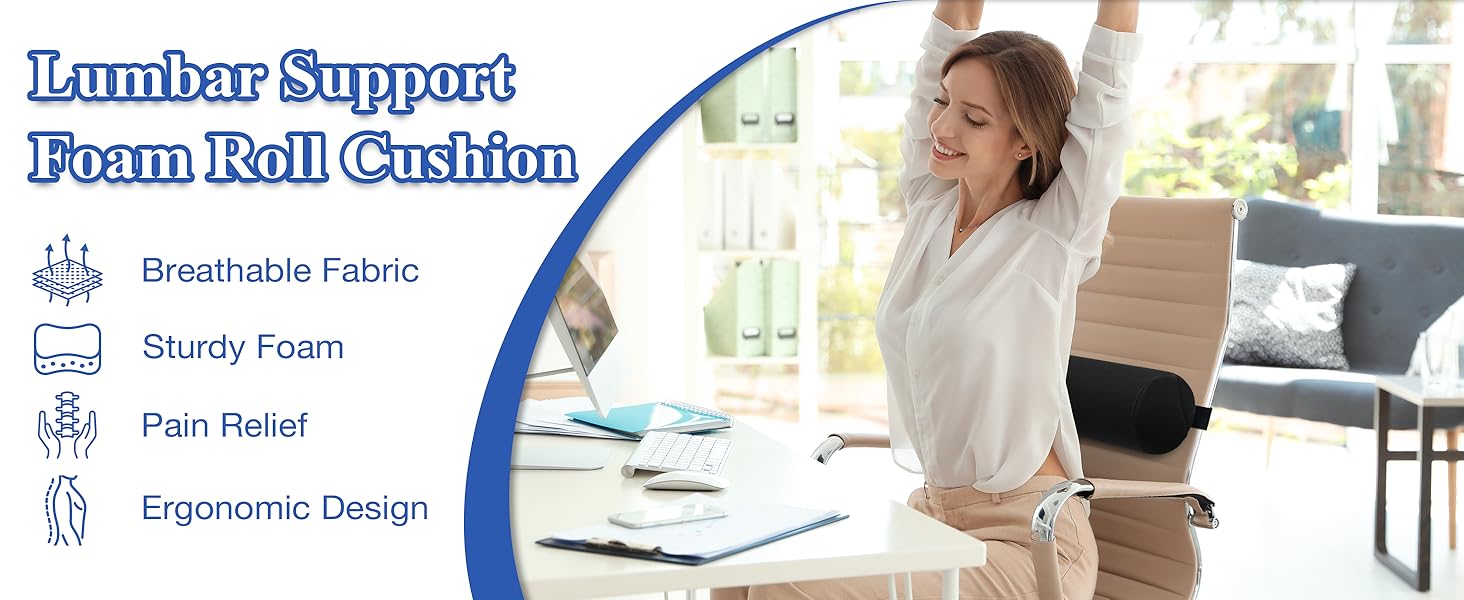 Lumbar Roll Support Pillow