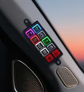 MICTUNING P4-NEON 8 Gang Switch Panel, Color-Coded Backlit Silicone Buttons, Universal Relay Cont...