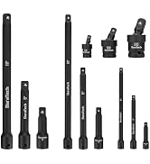 DURATECH 12-Piece Impact Socket Extension Set | Including 1/4", 3/8" &amp; 1/2" Drive Impact Extensio...