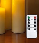 Rechargeable flameless pillar candles