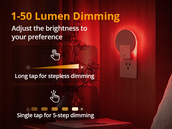 dimmable night light