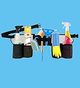Tool Belt, Cleaning Apron for Cleaning Supplies, Tool Apron for Women and Men Housekeeping, Windo...