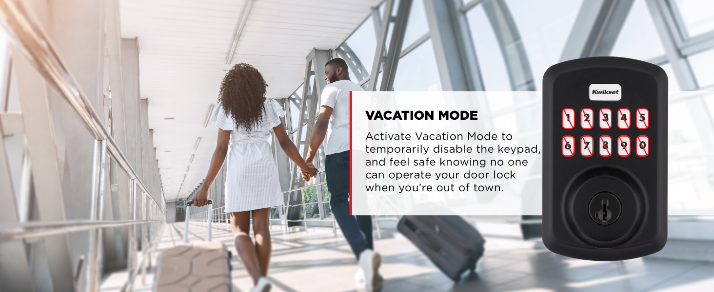 Kwikset Powerbolt 250 vacation mode gone disable keypad security safe no operate lock temporarily