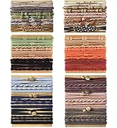 74Pcs Boho Hair Ties Bracelets for Women, Cute Hair Tie Elastices Bracelet for Thick Hair/Pony Ta...