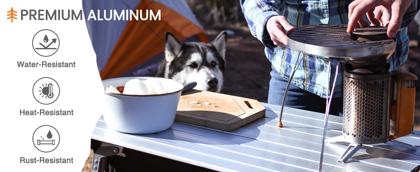 folding camping table