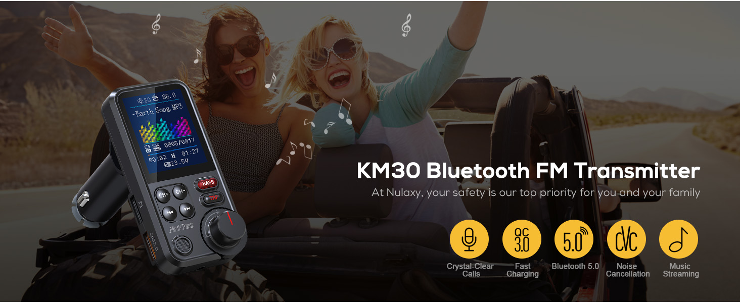 phone car charger with bluetooth radio for car smart bluetooth car stereo