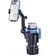 Easkkty Cup Phone Holder for Car, 2 in 1 Universal Cup Holder Expander with Adjustable Base &amp; Rem...
