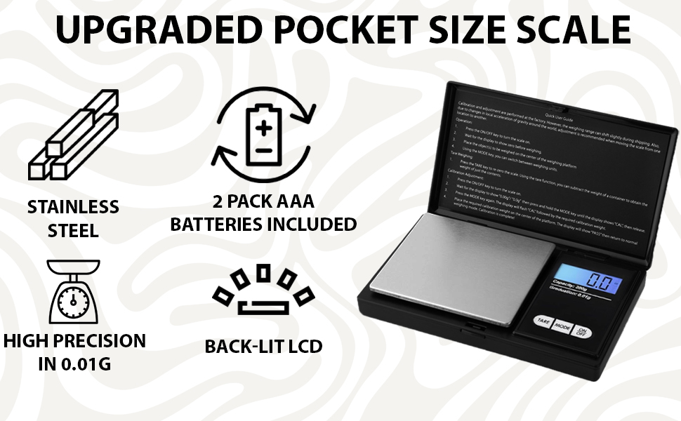 Pocket Scale features