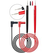 HTM Multimeter Test Leads, Electrical Voltage Meter Test Leads with Gold Plated Probe, CAT III 10...