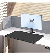 ERGO COLLECT Desk Mat with Lip &amp; Reinforced Stitched Edge|Non-Slip Waterproof PU Leather Desk Pad...