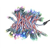 ALITOVE WS2811 RGB LED Pixels Light Individually Addressable 12mm Diffused Digital Full Color LED...