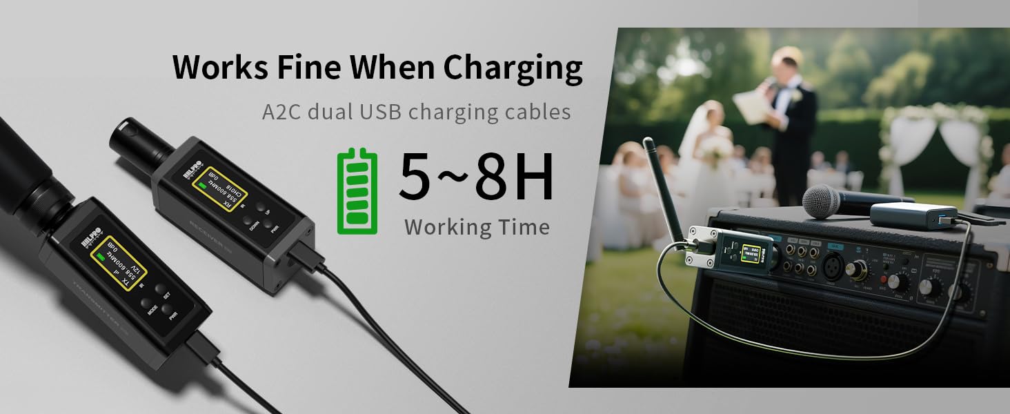 Wireless XLR Transmitter and Receiver