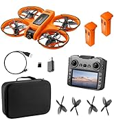 Drone with Camera for Adults, FPV HD Drones with LED Screen Controller with Brushless Motor Obsta...