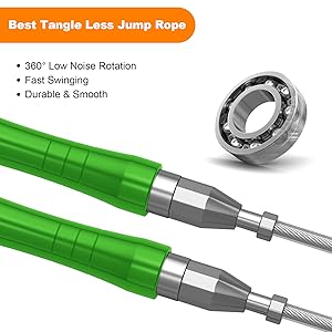 Green jump rope