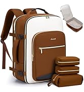 LOVEVOOK 40L Travel Backpack for Women &amp; Men, Large Carry on Backpack for Airplanes with 3 Packin...