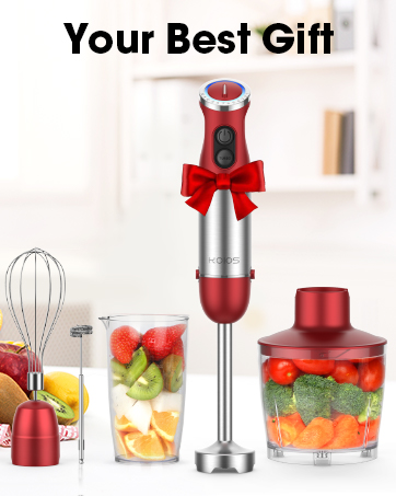 Red hand blender