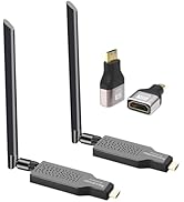 Tendak Wireless HDMI Transmitter and Receiver 164ft/50m, 4K Decode 1080P Output, 2.4/5.8G Plug &amp; ...