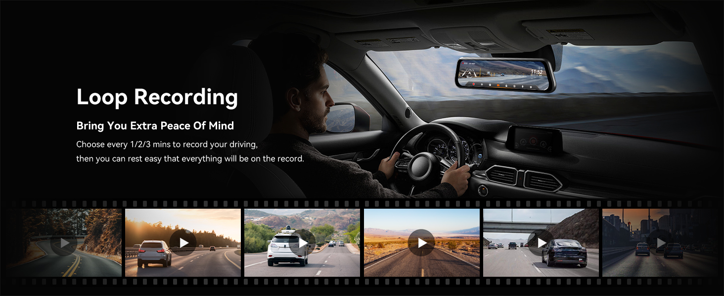 rear view mirror dash cam